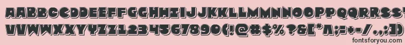 Zounderkitepunch Font – Black Fonts on Pink Background