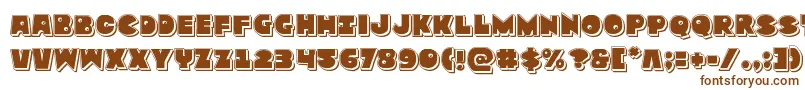 Zounderkitepunch Font – Brown Fonts on White Background