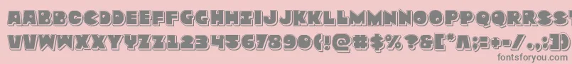 Zounderkitepunch Font – Gray Fonts on Pink Background