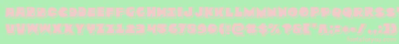 Zounderkitepunch Font – Pink Fonts on Green Background