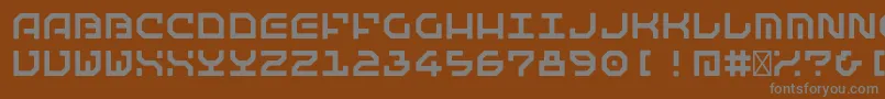 Шрифт MatematicaRegular – серые шрифты на коричневом фоне