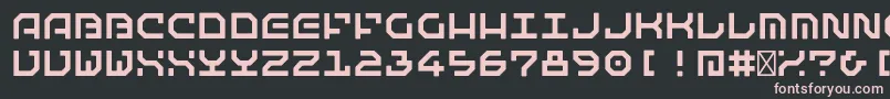 MatematicaRegular Font – Pink Fonts on Black Background