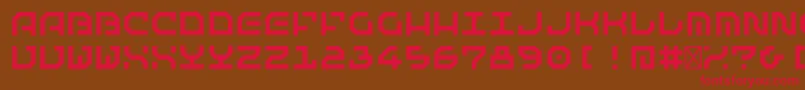 MatematicaRegular Font – Red Fonts on Brown Background