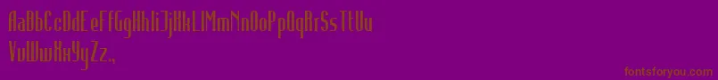 InfidelityAbnormal Font – Brown Fonts on Purple Background