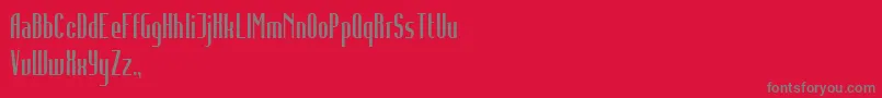 InfidelityAbnormal Font – Gray Fonts on Red Background