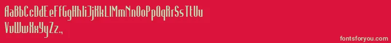 InfidelityAbnormal Font – Green Fonts on Red Background