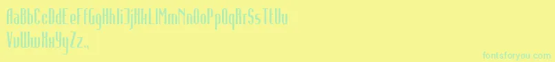 InfidelityAbnormal Font – Green Fonts on Yellow Background
