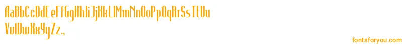 InfidelityAbnormal Font – Orange Fonts on White Background