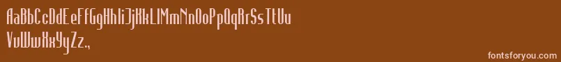 InfidelityAbnormal Font – Pink Fonts on Brown Background