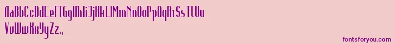 InfidelityAbnormal Font – Purple Fonts on Pink Background