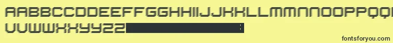 Hijack Font – Black Fonts on Yellow Background