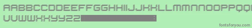 Hijack Font – Gray Fonts on Green Background