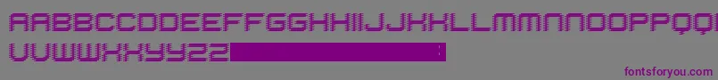 Hijack Font – Purple Fonts on Gray Background