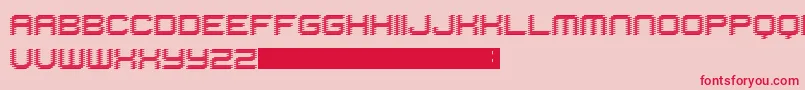 フォントHijack – ピンクの背景に赤い文字