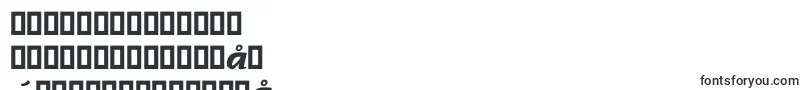 フォントNadianneBold – 中国の文字（簡体字）