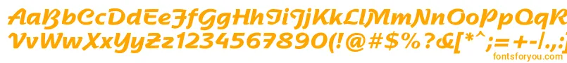 Шрифт NadianneBold – оранжевые шрифты