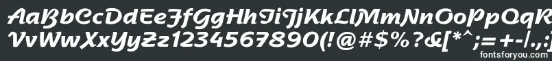 NadianneBold Font – White Fonts on Black Background