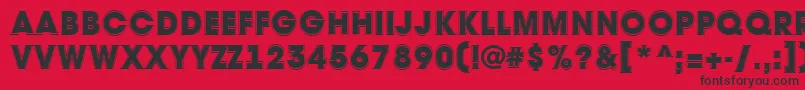 AAvantetitulgrHeavy Font – Black Fonts on Red Background