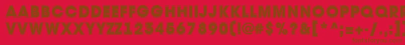 AAvantetitulgrHeavy Font – Brown Fonts on Red Background