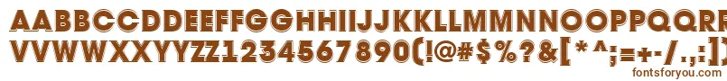 AAvantetitulgrHeavy Font – Brown Fonts on White Background