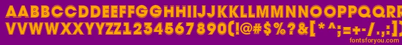 Lisätietoja AAvantetitulgrHeavy-fontista AAvantetitulgrHeavy-fontti – oranssit fontit violetilla taustalla