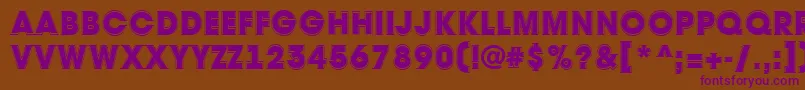 AAvantetitulgrHeavy Font – Purple Fonts on Brown Background