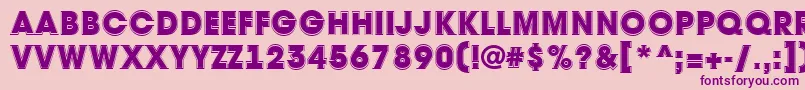 AAvantetitulgrHeavy Font – Purple Fonts on Pink Background