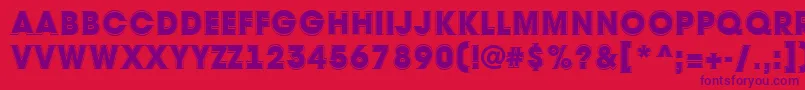 AAvantetitulgrHeavy Font – Purple Fonts on Red Background