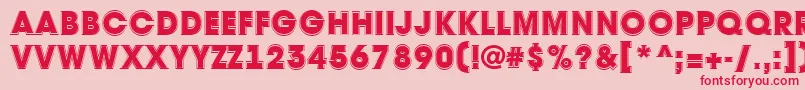 AAvantetitulgrHeavy Font – Red Fonts on Pink Background