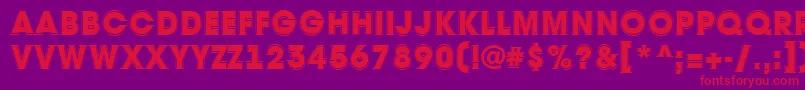 AAvantetitulgrHeavy Font – Red Fonts on Purple Background