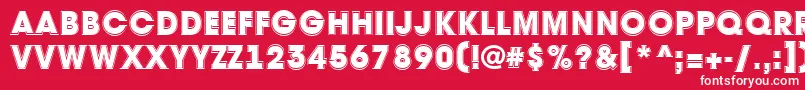 AAvantetitulgrHeavy Font – White Fonts on Red Background