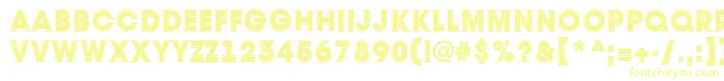 AAvantetitulgrHeavy Font – Yellow Fonts on White Background