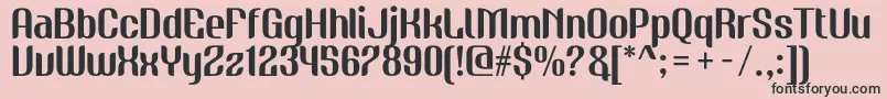 NudelyRegularOneDemoVersion Font – Black Fonts on Pink Background