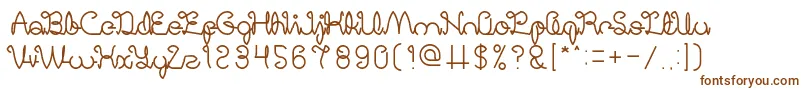 Шрифт DigitalHandmade – коричневые шрифты