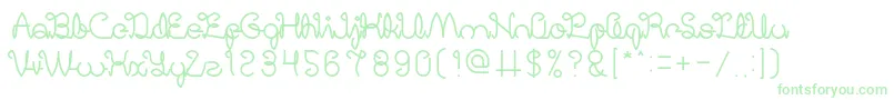 DigitalHandmade-fontti – vihreät fontit