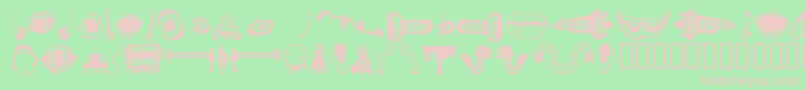 Monsm Font – Pink Fonts on Green Background