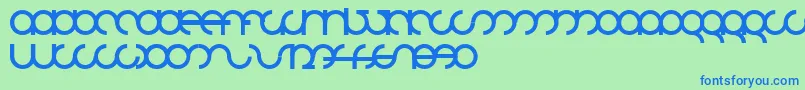 Mdrsfd01 Font – Blue Fonts on Green Background