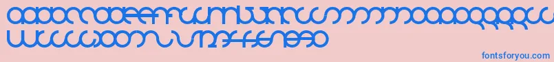 Mdrsfd01 Font – Blue Fonts on Pink Background