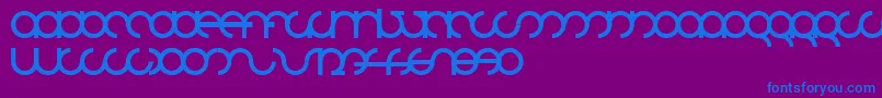 Mdrsfd01 Font – Blue Fonts on Purple Background