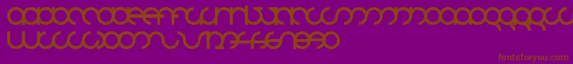 Mdrsfd01 Font – Brown Fonts on Purple Background