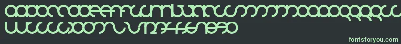 フォントMdrsfd01 – 黒い背景に緑の文字