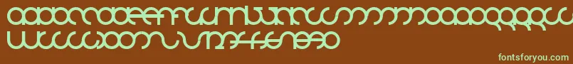 Mdrsfd01 Font – Green Fonts on Brown Background