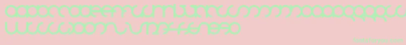 Mdrsfd01 Font – Green Fonts on Pink Background