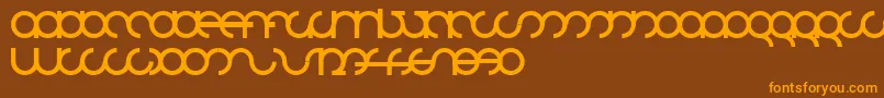 Mdrsfd01 Font – Orange Fonts on Brown Background