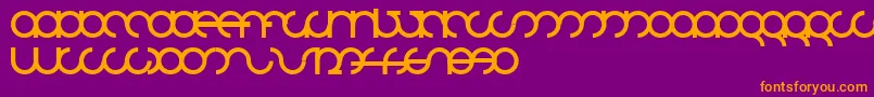 Mdrsfd01 Font – Orange Fonts on Purple Background