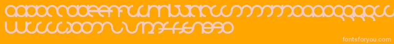 Mdrsfd01 Font – Pink Fonts on Orange Background