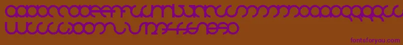 Mdrsfd01 Font – Purple Fonts on Brown Background