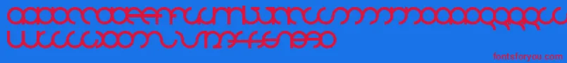 Mdrsfd01 Font – Red Fonts on Blue Background