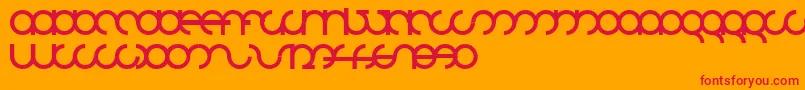 Mdrsfd01 Font – Red Fonts on Orange Background