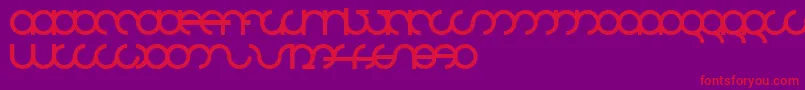 Mdrsfd01 Font – Red Fonts on Purple Background